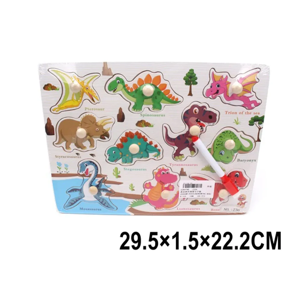 Puzzle din lemn+ tabla de desen (47809)