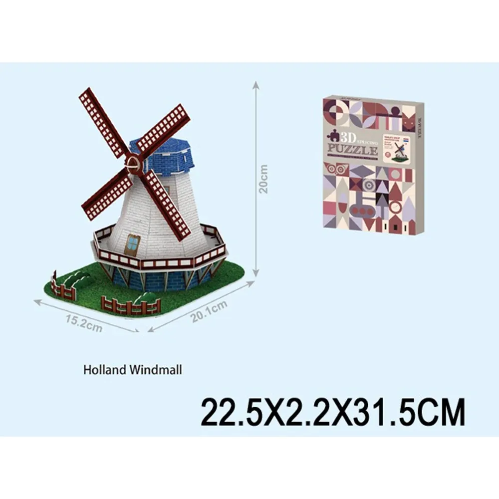 Puzzle 3D „Holland Windmill” (96165)