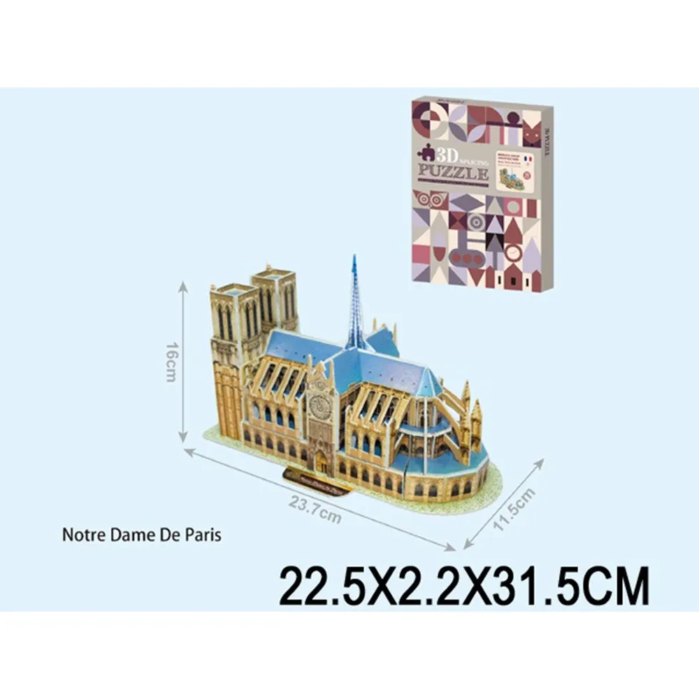 Puzzle 3D „Notre Dame de Paris” (96097)