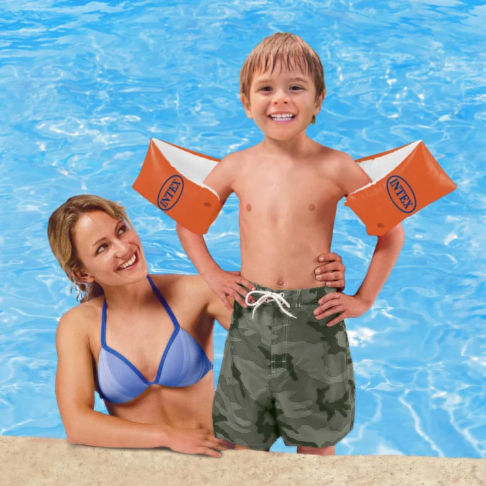 Надувные ласты Deluxe, 30x15 см, 6-12 лет, Intex (58641)