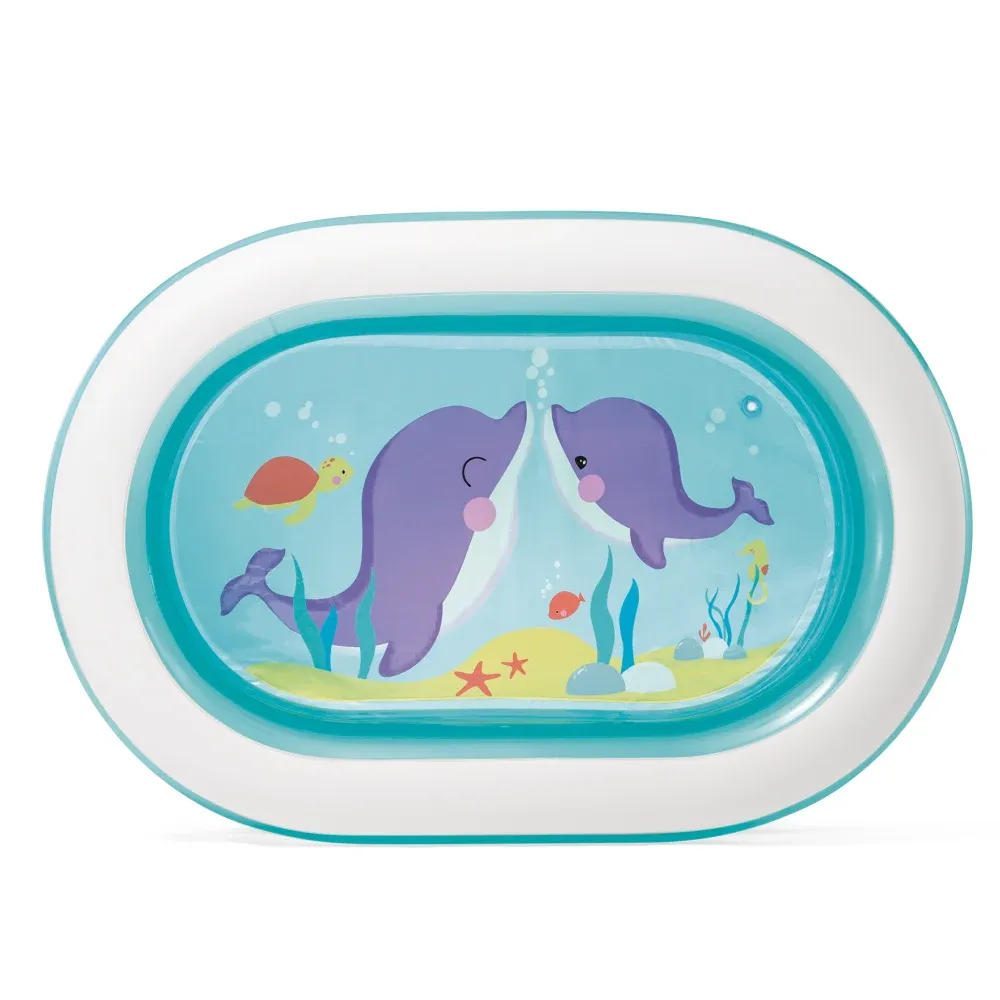 Piscină gonflabilă pentru copii My Sea Friends, 163×107×46 cm, 238 L, 3+ ani, Intex (57482)