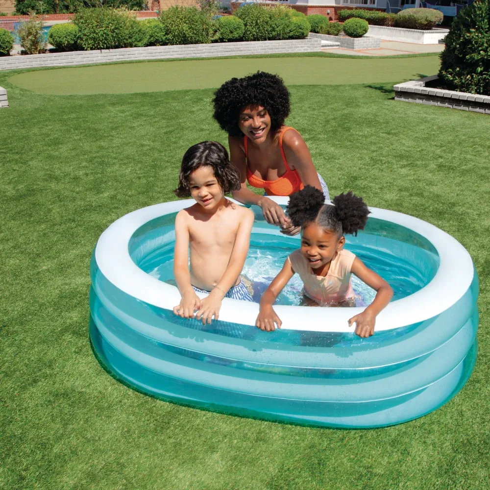 Piscină gonflabilă pentru copii My Sea Friends, 163×107×46 cm, 238 L, 3+ ani, Intex (57482)
