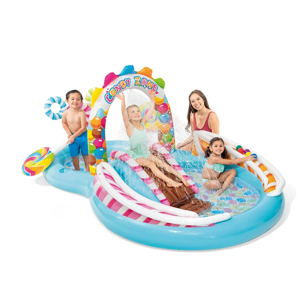 Надувной игровой центр Candy Zone, 295×191×130 см, 206 л, макс. 81 кг, 2+ года, Intex (57149)