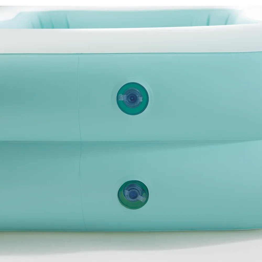 Надувной детский бассейн Swim Center Family Aqua, 229×147×46 см, 600 л, 3+ года, Intex (57181)
