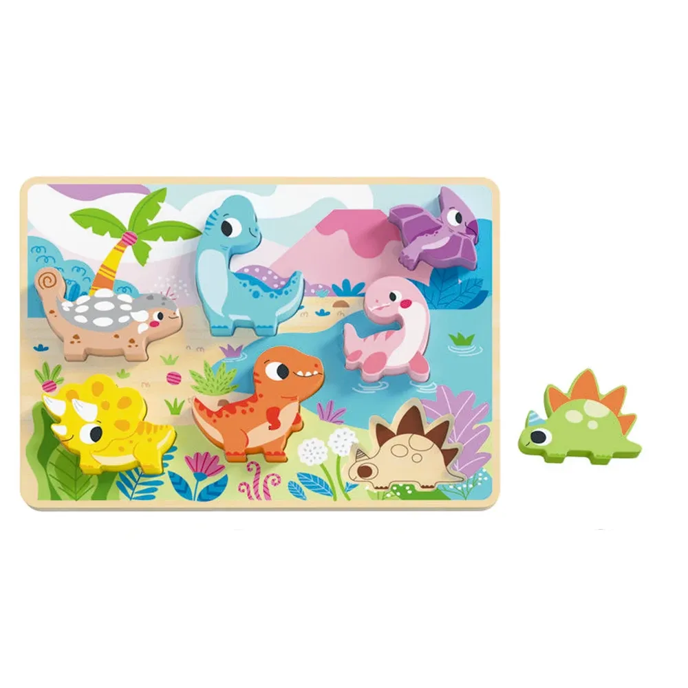 Puzzle din lemn „Dinozauri” TH632 (72868)