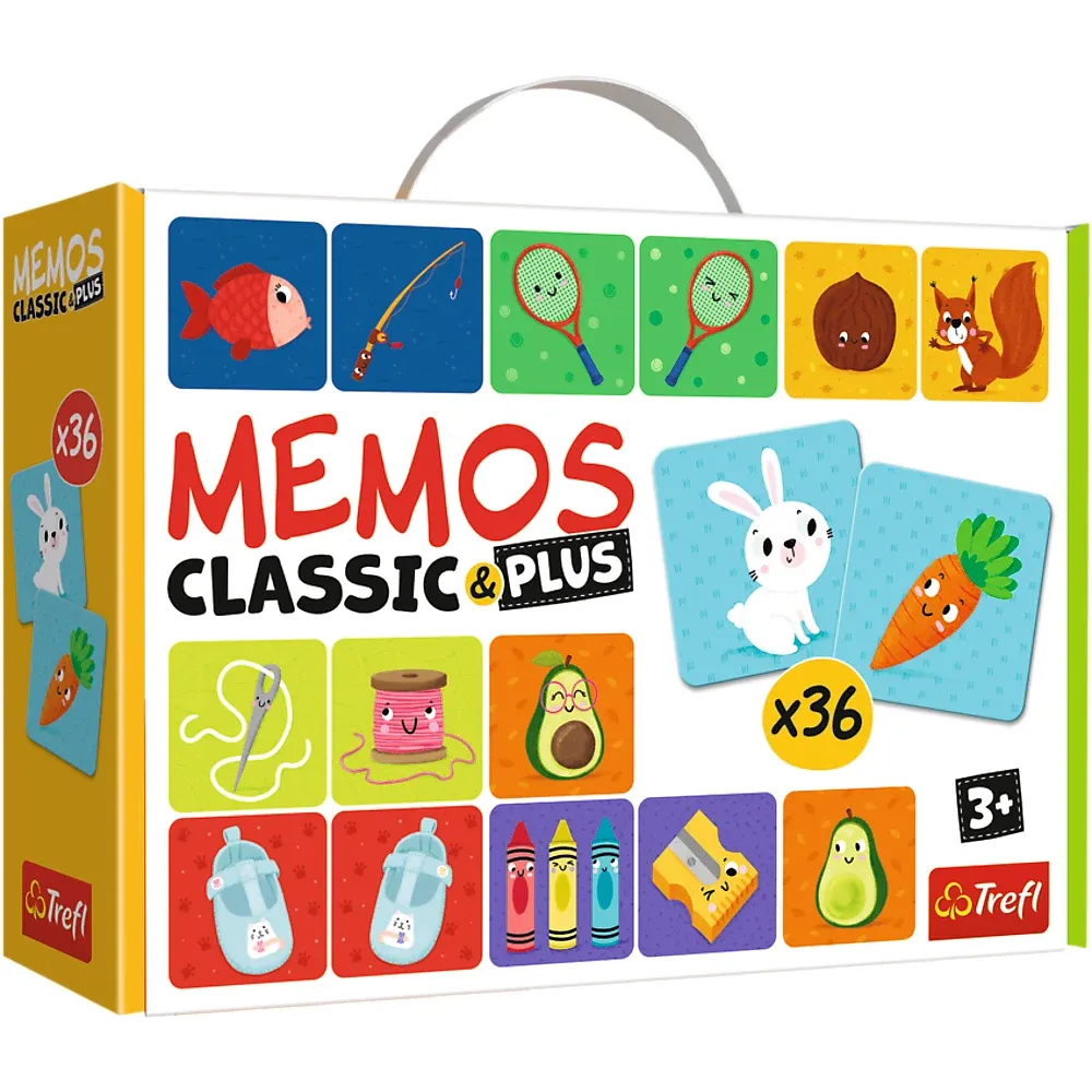 Joc de masă Trefl Memo Classic. Logica (Memos Classic & plus Logic) (02272)