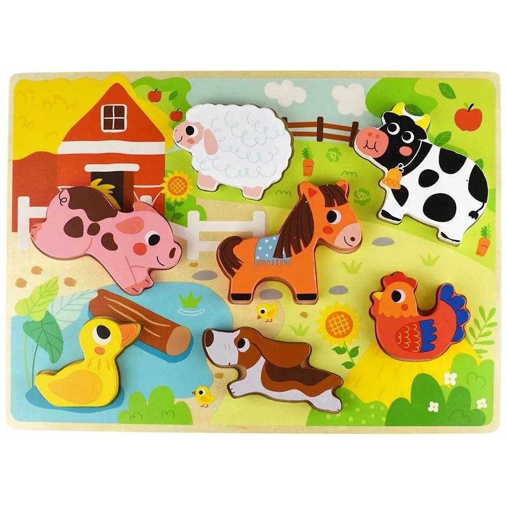 Puzzle din lemn „Animale de casa” TH636 (72905)