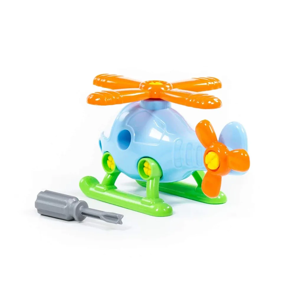Constructor elicopter, 16 piese, Polesie