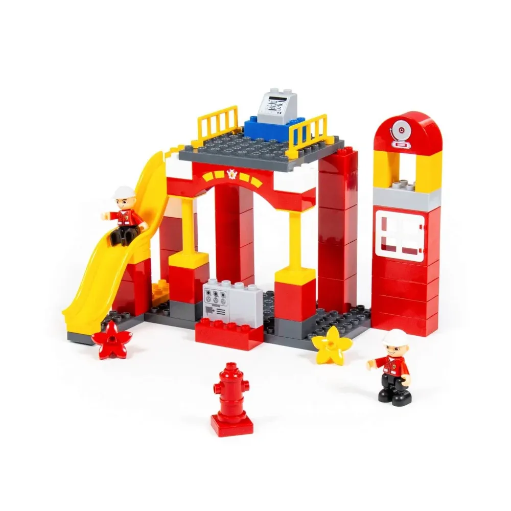 Constructor stație de pompieri – 81 piese, Polesie (77509)