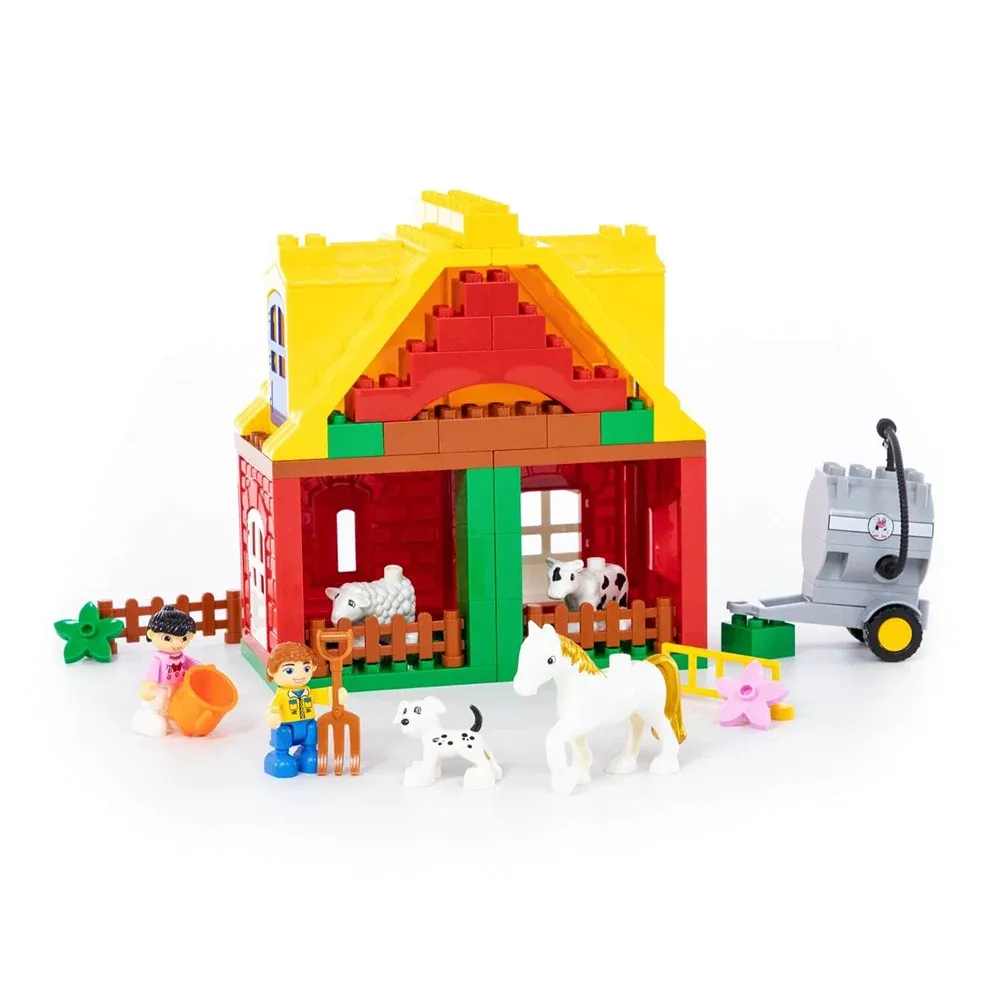 Constructor Ferma veselă, 65 piese, Polesie (77561)
