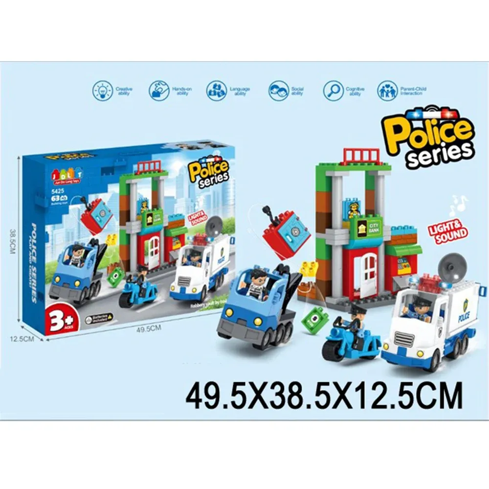 Constructor 63 elemente cu sunete si lumini (65118)