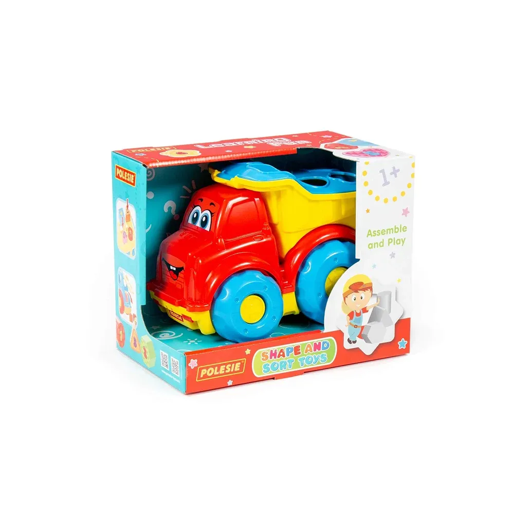Camion educativ cu forme geometrice (în cutie), Polesie (89120)