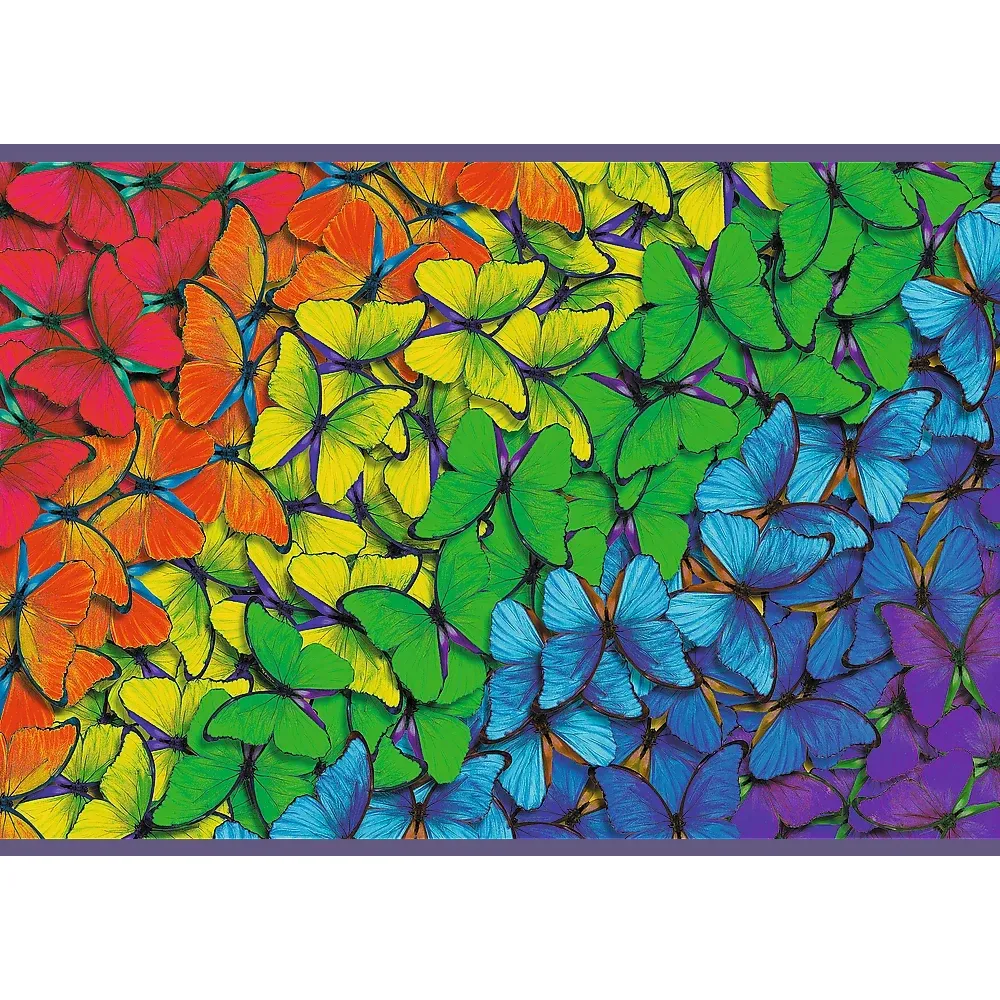 Разноцветные бабочки, 501 деревянный элемент (20159 г.)