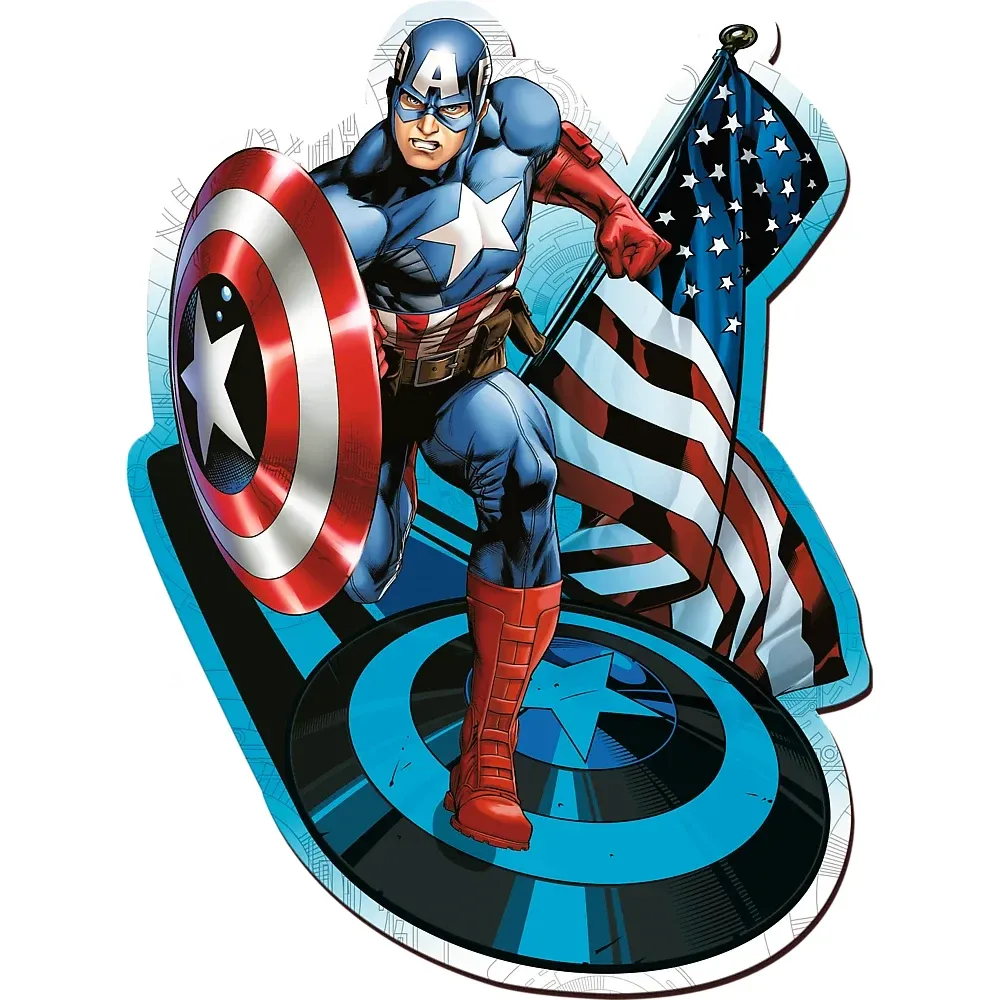 Căpitan America, 160 elemente din lemn (20194)