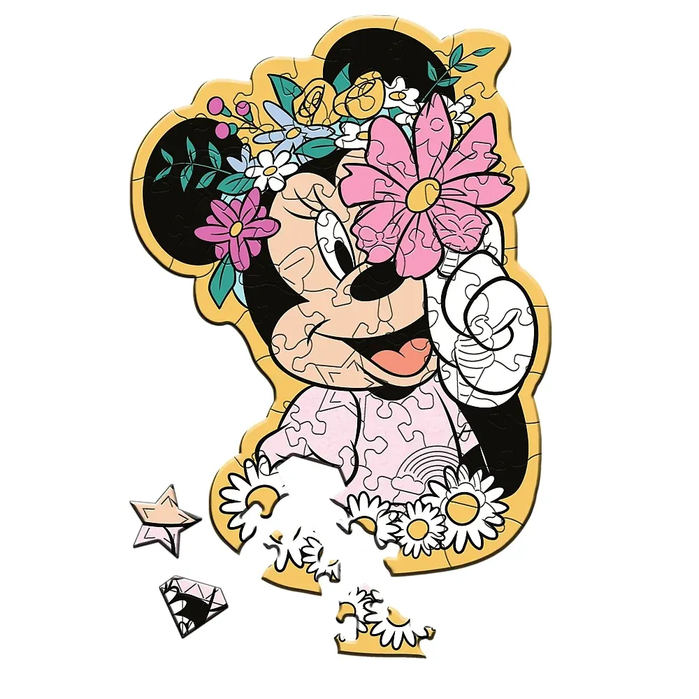 In lumea lui Minnie, 50 elemente din lemn (20200)