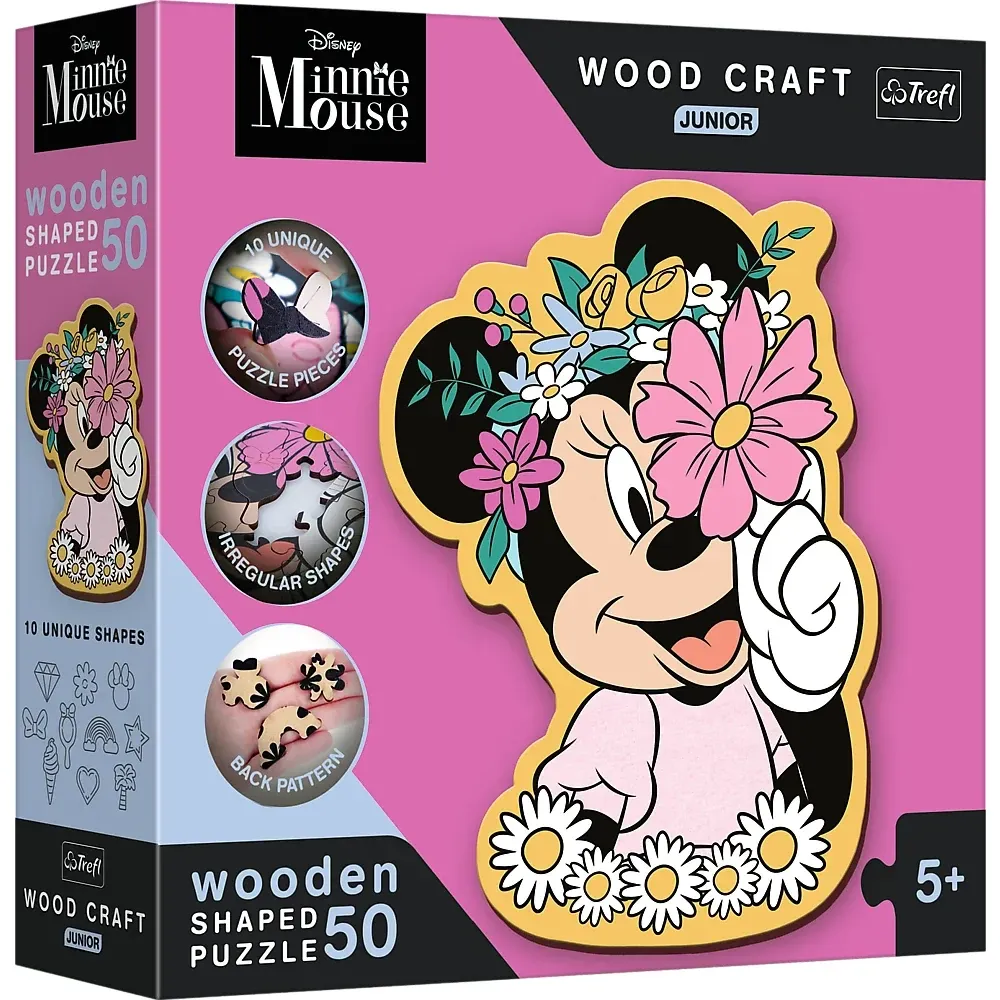 In lumea lui Minnie, 50 elemente din lemn (20200)