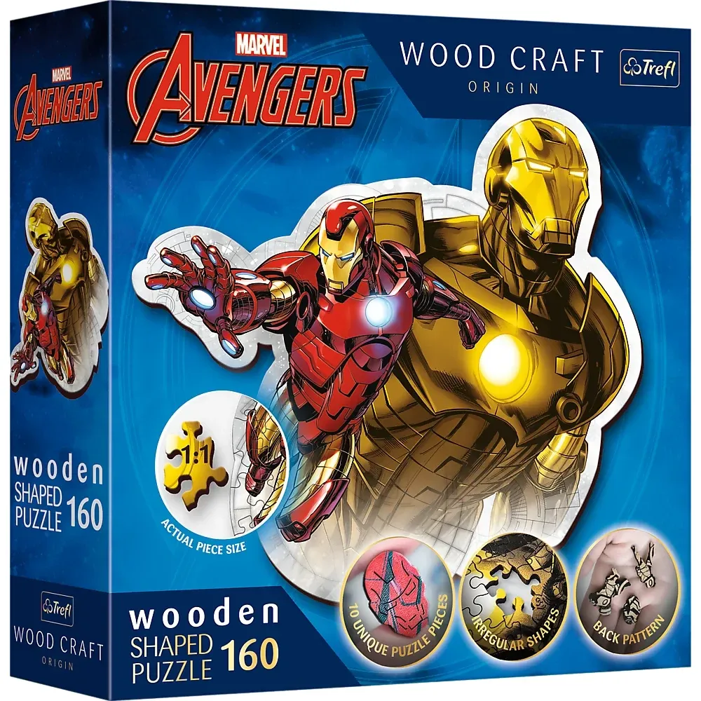 Iron Man, 160 elemente din lemn (20183)