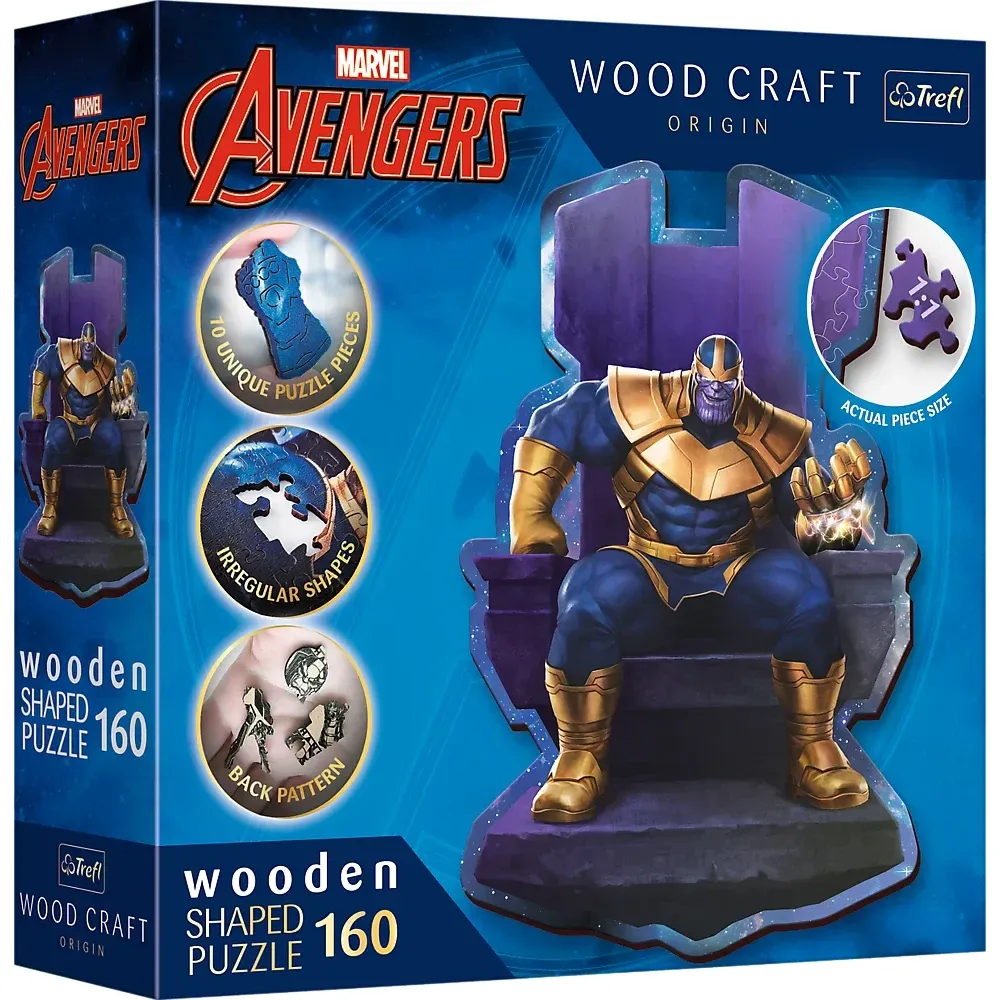 Thanos pe tron, 160 elemente din lemn (20184)