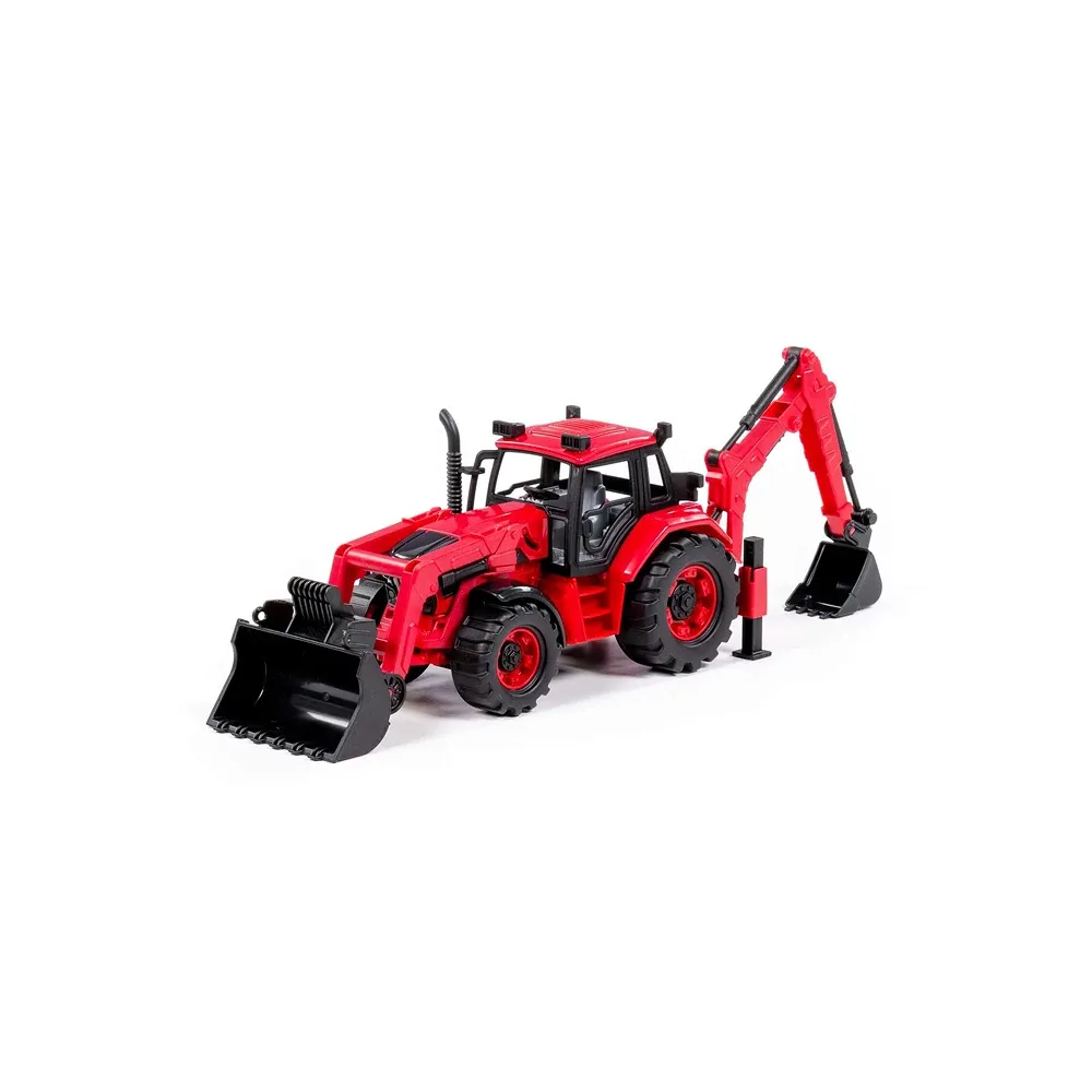 Tractor cu inerție Belarus cu cupă și excavator, Polesie (91857)