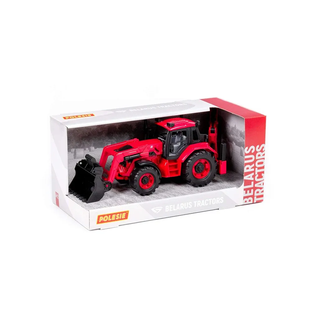 Tractor cu inerție Belarus cu cupă și excavator, Polesie (91857)