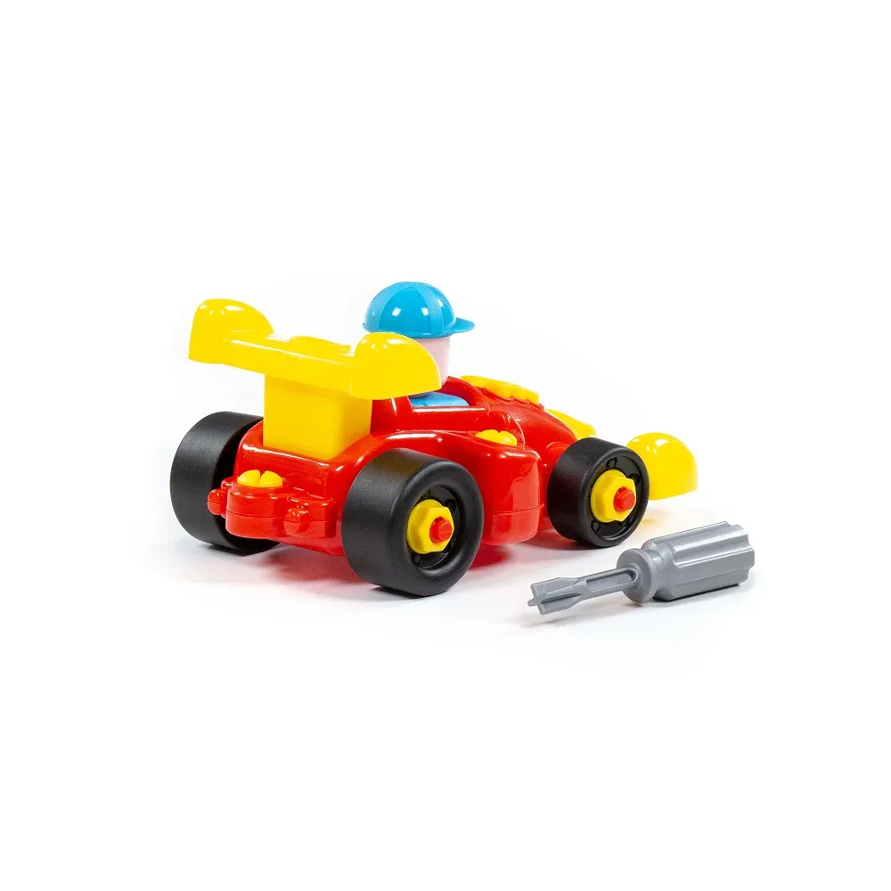 Constructor mașină de curse – 22 piese, Polesie (77127)