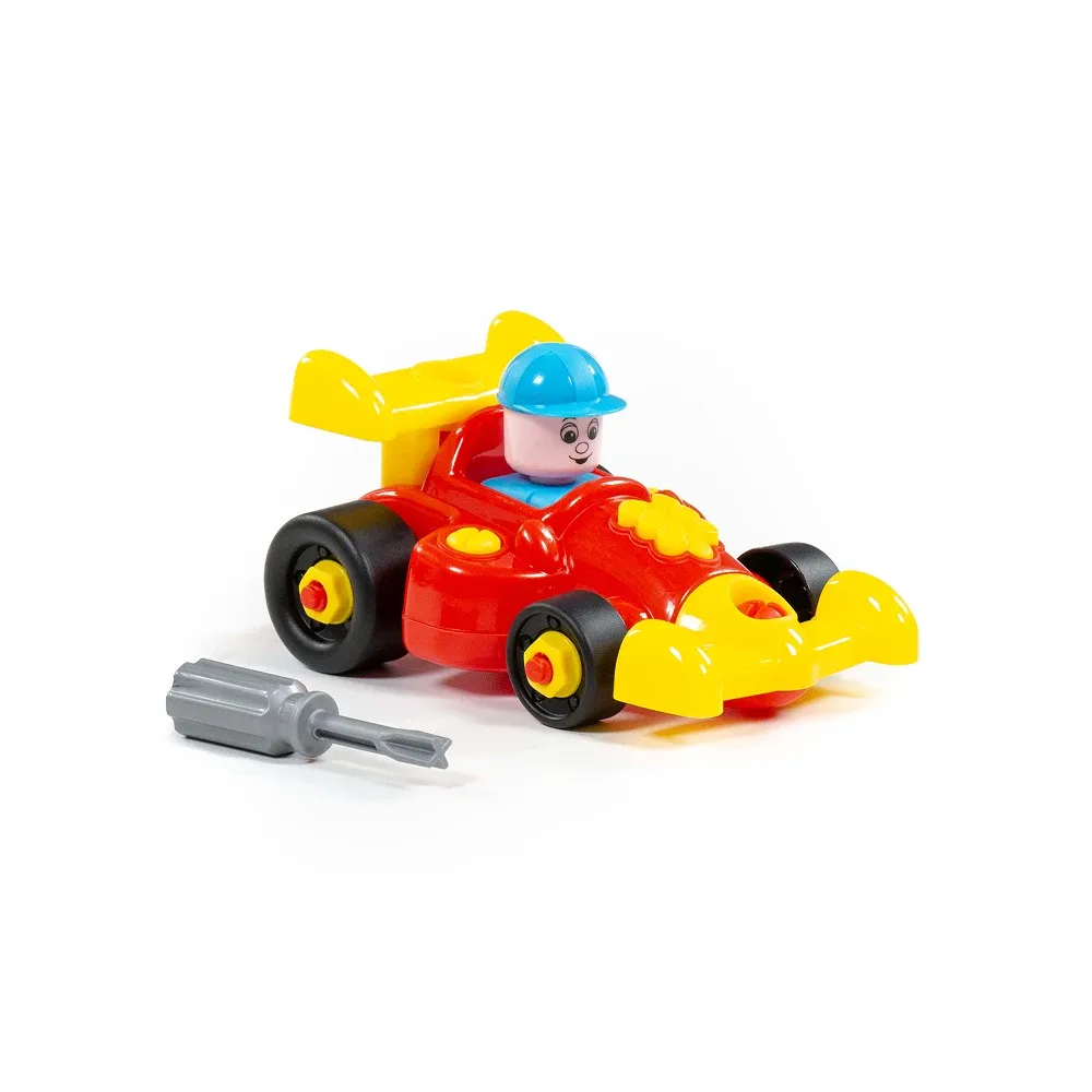 Constructor mașină de curse – 22 piese, Polesie (77127)