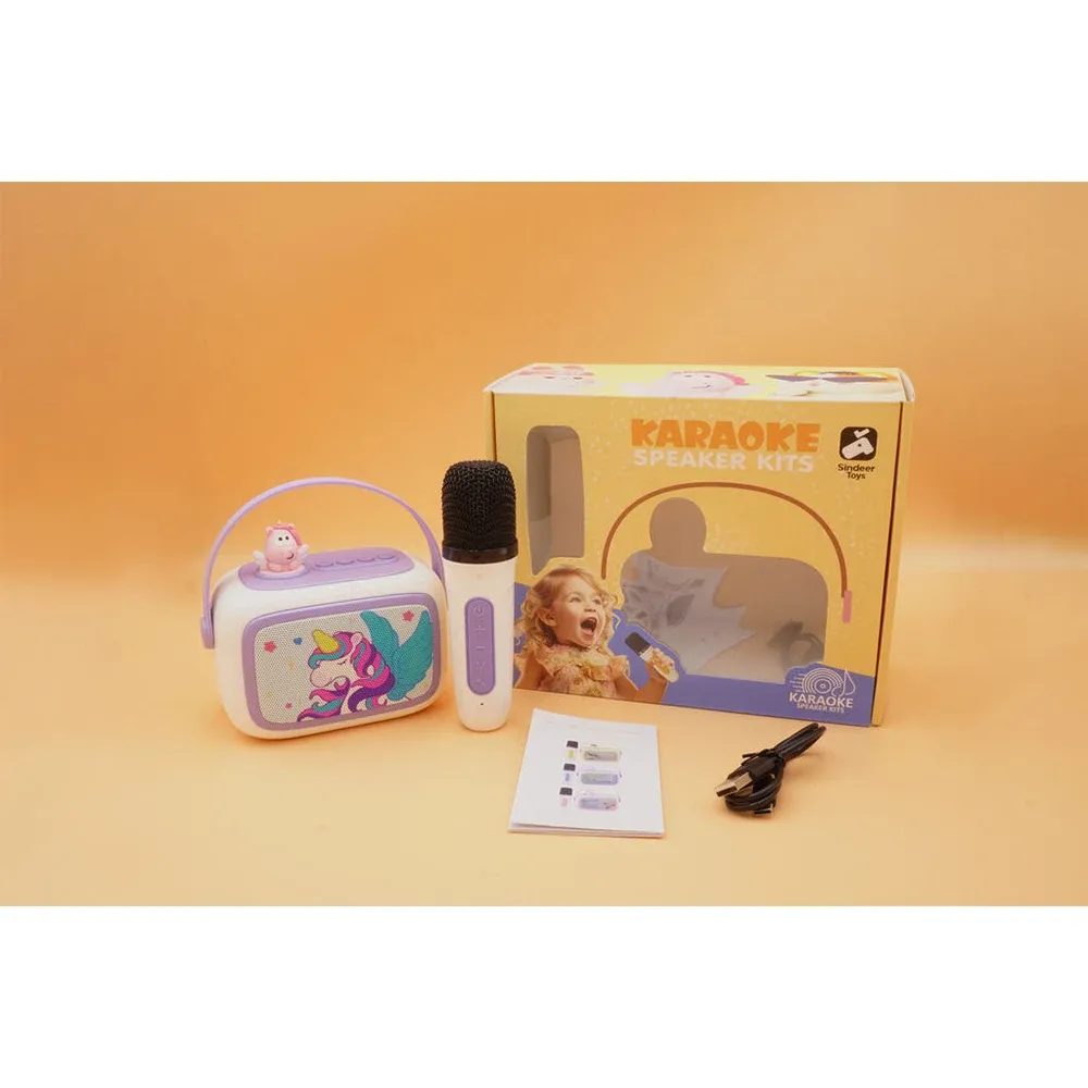Microfon karaoke cu boxa (Bluetooth) (08035)
