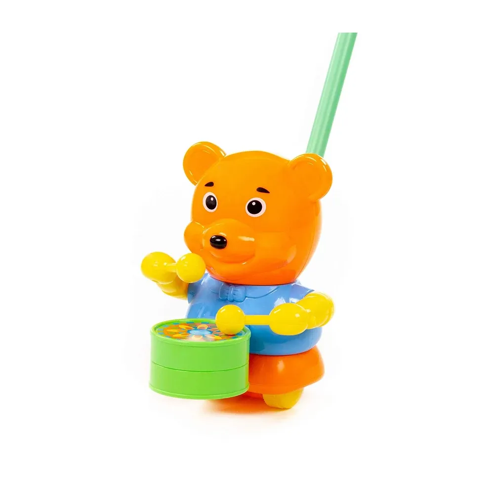 Игрушка-толкатель - Мишка с ручкой (96654)
