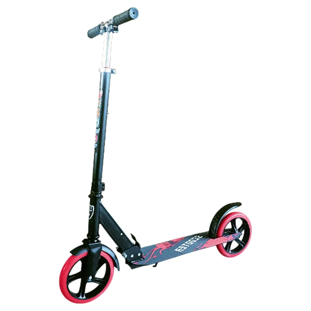 Trotinetă pentru copii cu 2 roți, ghidon reglabil și frână de picior, roșu, RTM Scooter (16580)