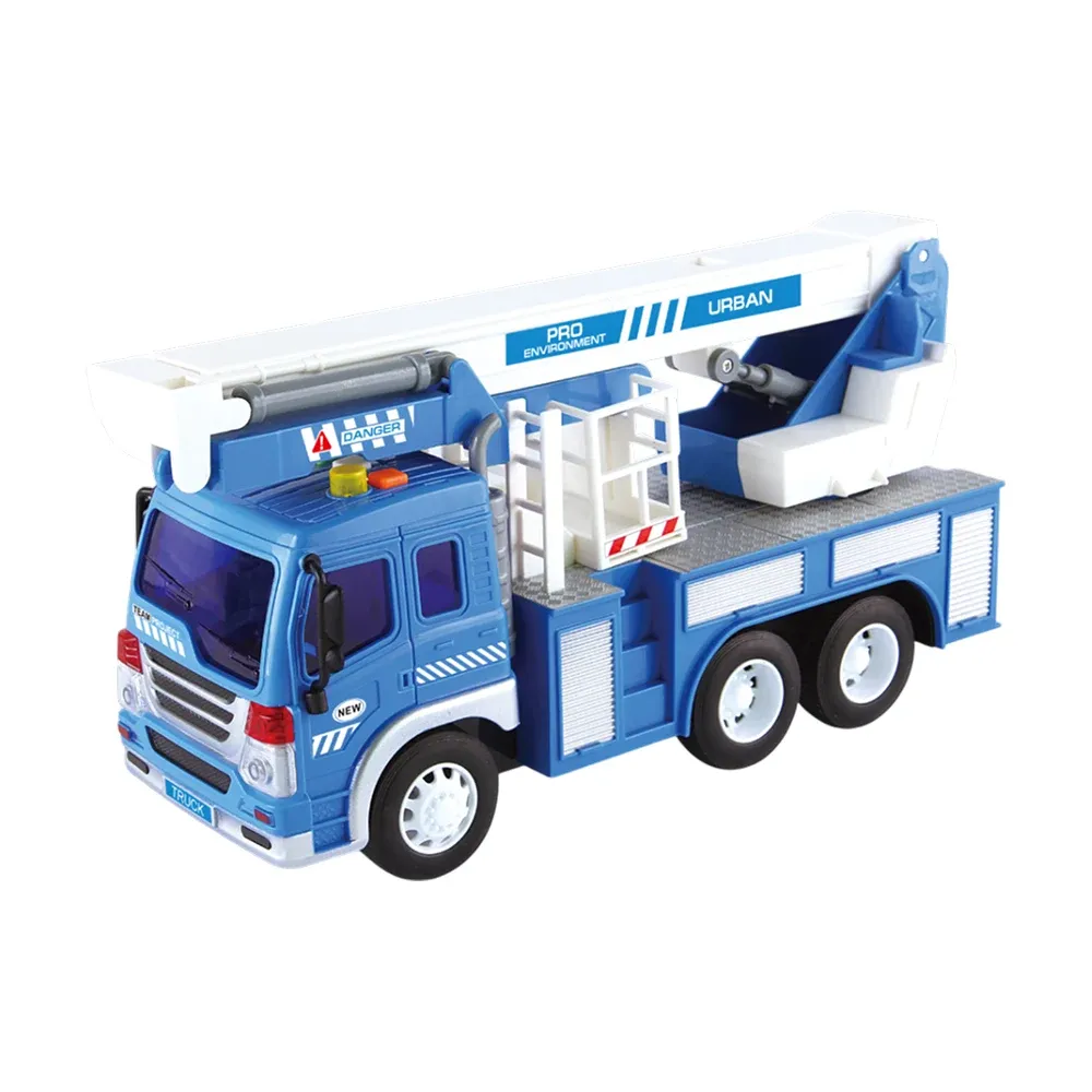 Autospecială cu platformă ridicătoare, cu inerție, lumini și sunete – 1:16 – WY330C ,Wenyi (33302)