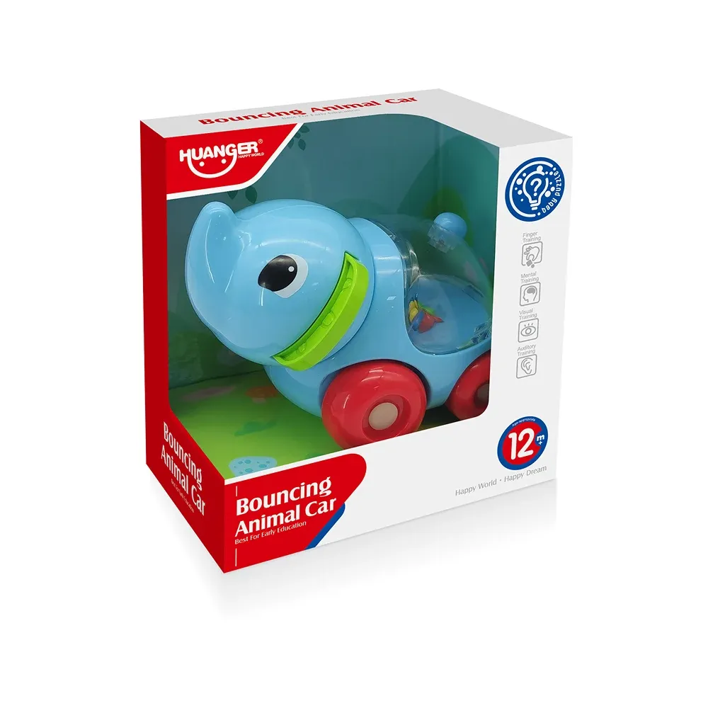 Mașinuță jucărie cu biluțe – Elefant, Huanger HE8056 (18356)