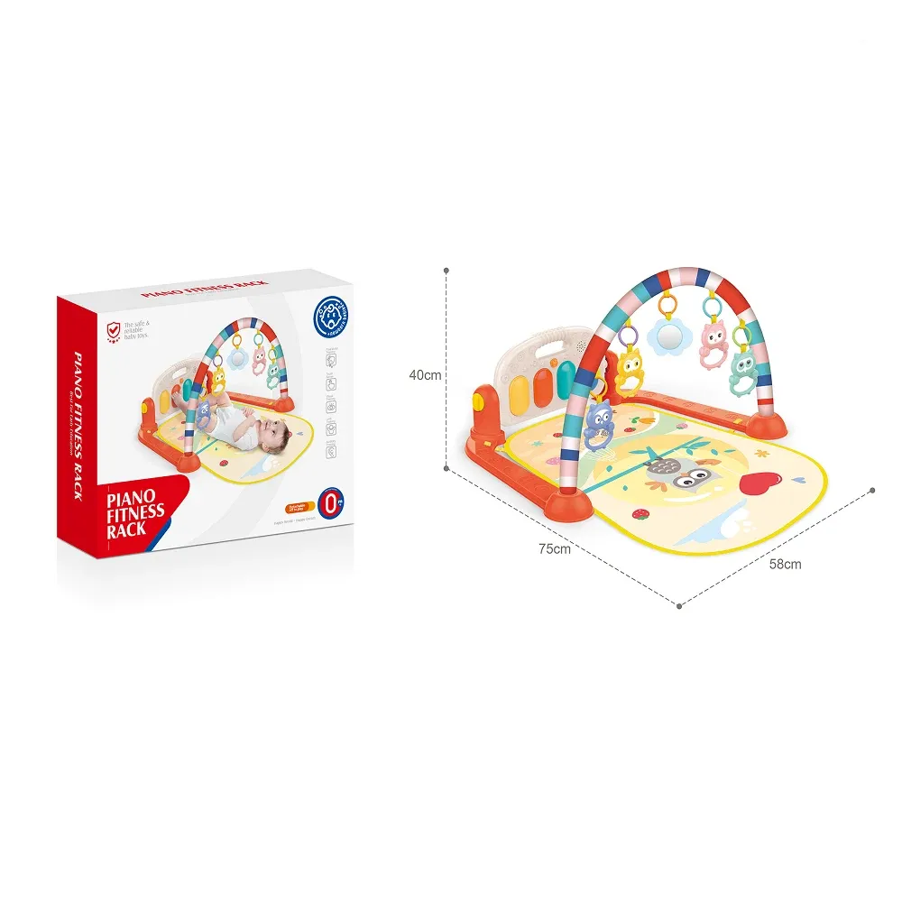 Игровой коврик с подвесными игрушками, подсветкой и музыкой, Huanger HE0651 (18424)
