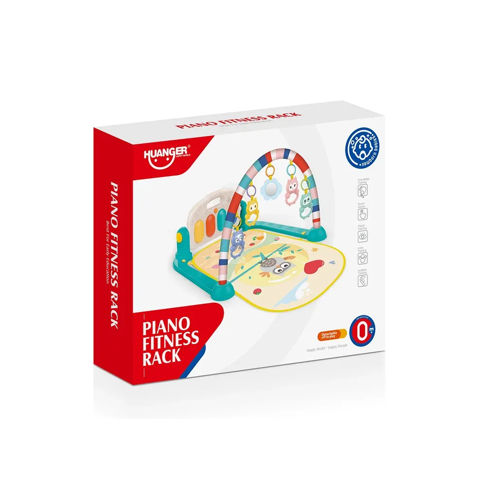 Игровой коврик с подвесными игрушками, подсветкой и музыкой, Huanger HE0650 (18431)