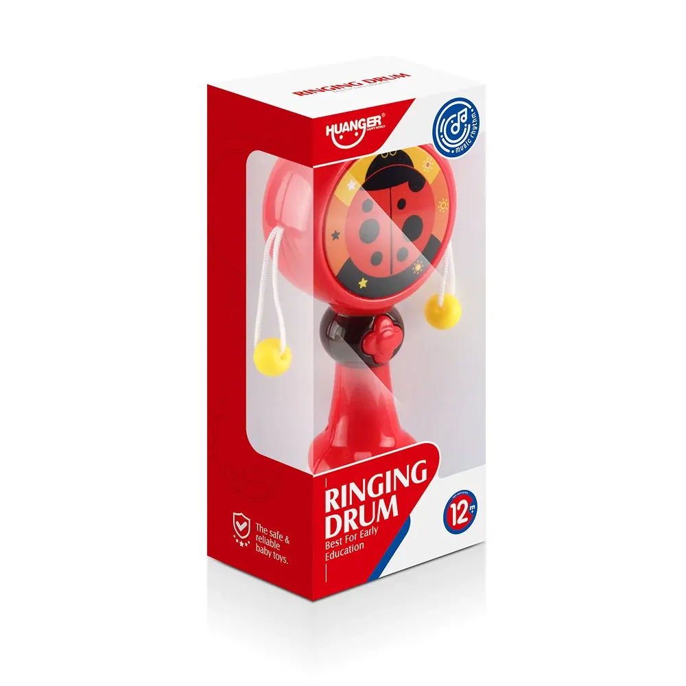 Музыкальная игрушка-погремушка с подсветкой - Божья коровка, Huanger HE0517 (19308)