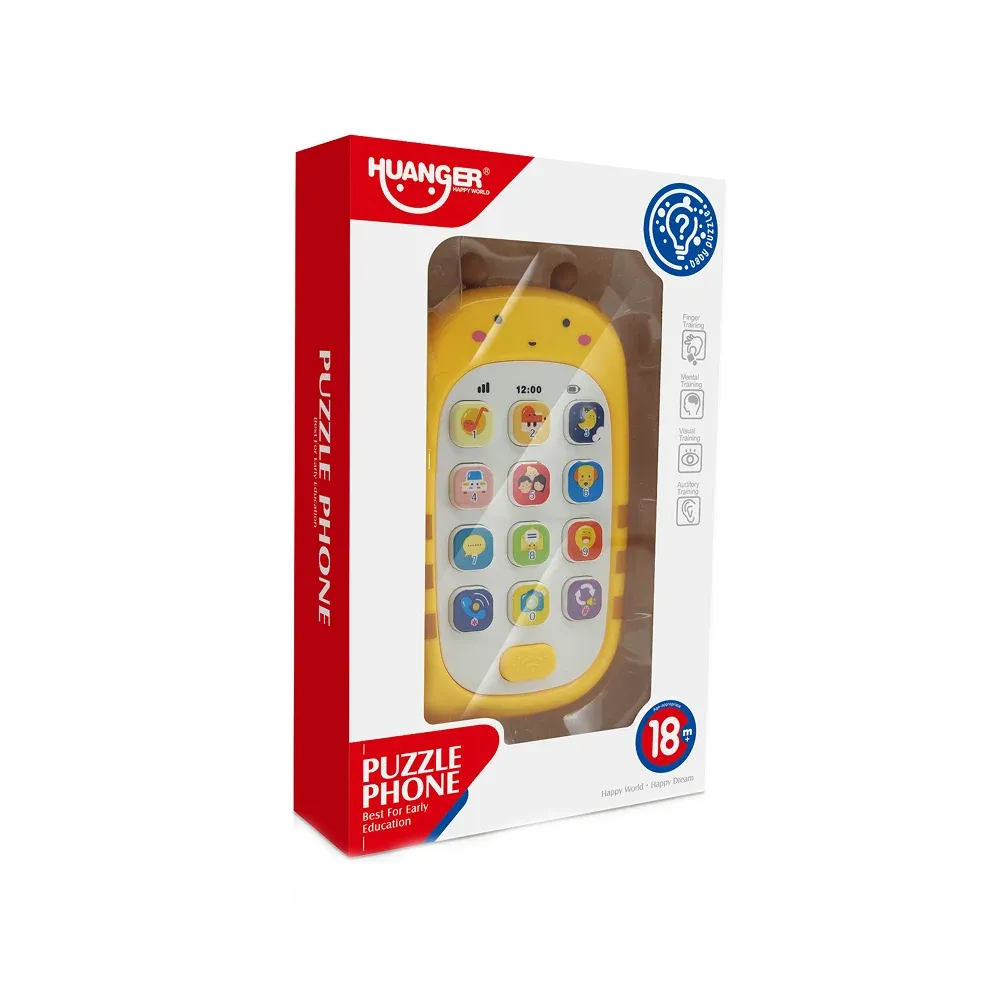 Telefon educativ muzical cu animale, Huanger HE0536 (18219)