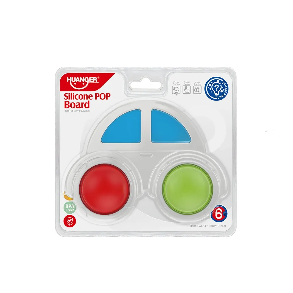 Jucărie senzorială tip pop-it din silicon – mașinuță, Huanger HE0144 (18202)