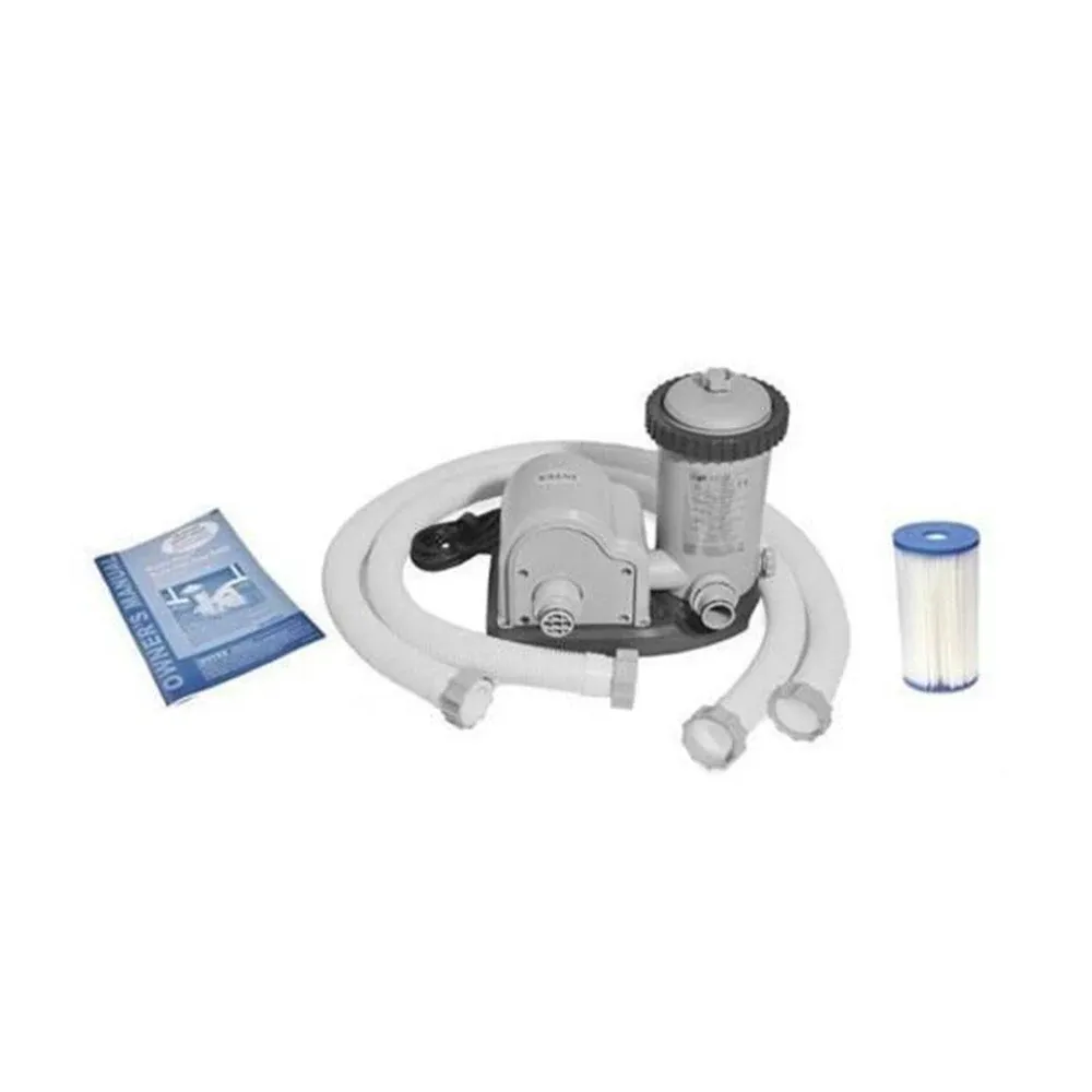Картриджный фильтрующий насос Krystal Clear C1500, 5678 л/ч, тип A, для бассейнов 549–610 см, Intex (28636)