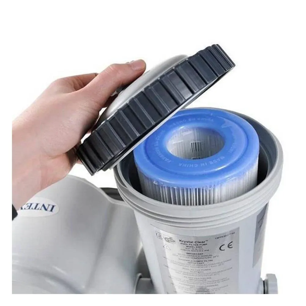 Картриджный фильтрующий насос Krystal Clear C1500, 5678 л/ч, тип A, для бассейнов 549–610 см, Intex (28636)