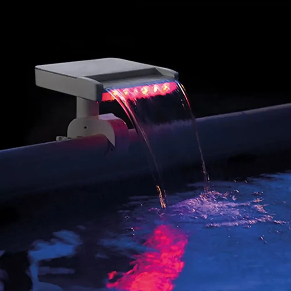 Cascadă iluminată cu LED-uri pentru piscină cu cadru metalic, Intex (28090)