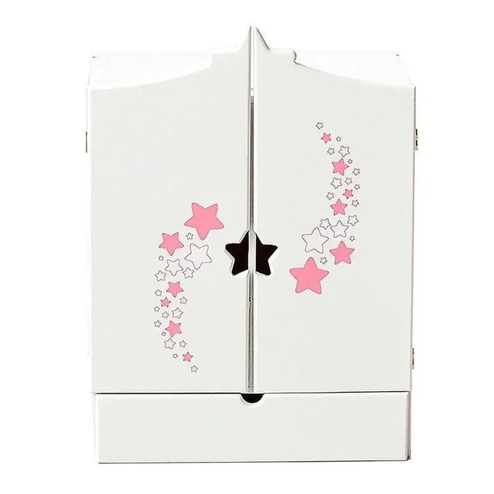 Dulap cu imprimeu de stea de designer (alb). Colecția Diamond star (73219)