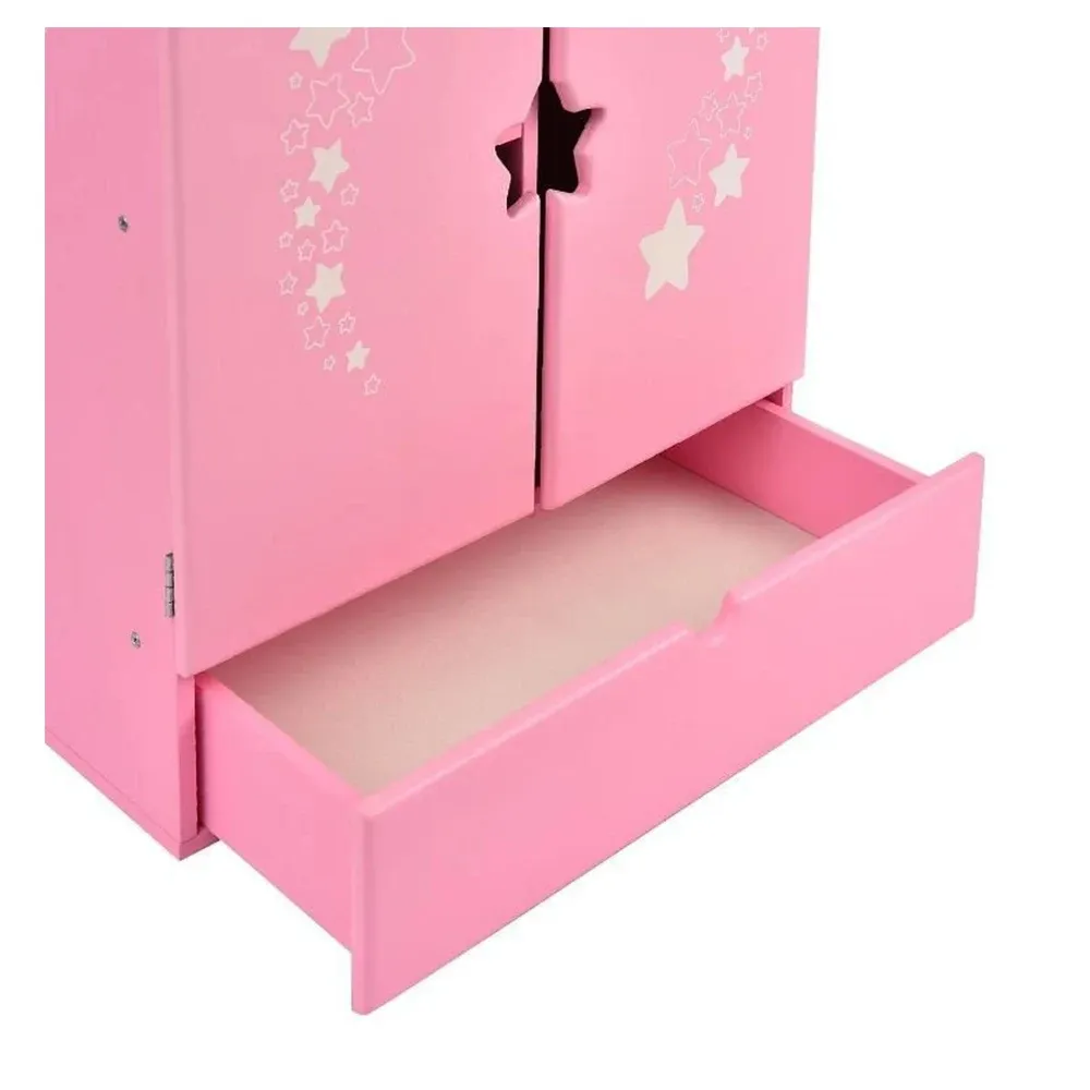 Dulap cu imprimeu de stea de designer (roz). Colecția Diamond star (74219)