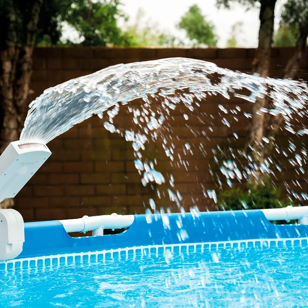 Cascadă iluminată cu LED-uri pentru piscină cu cadru metalic, Intex (28089)