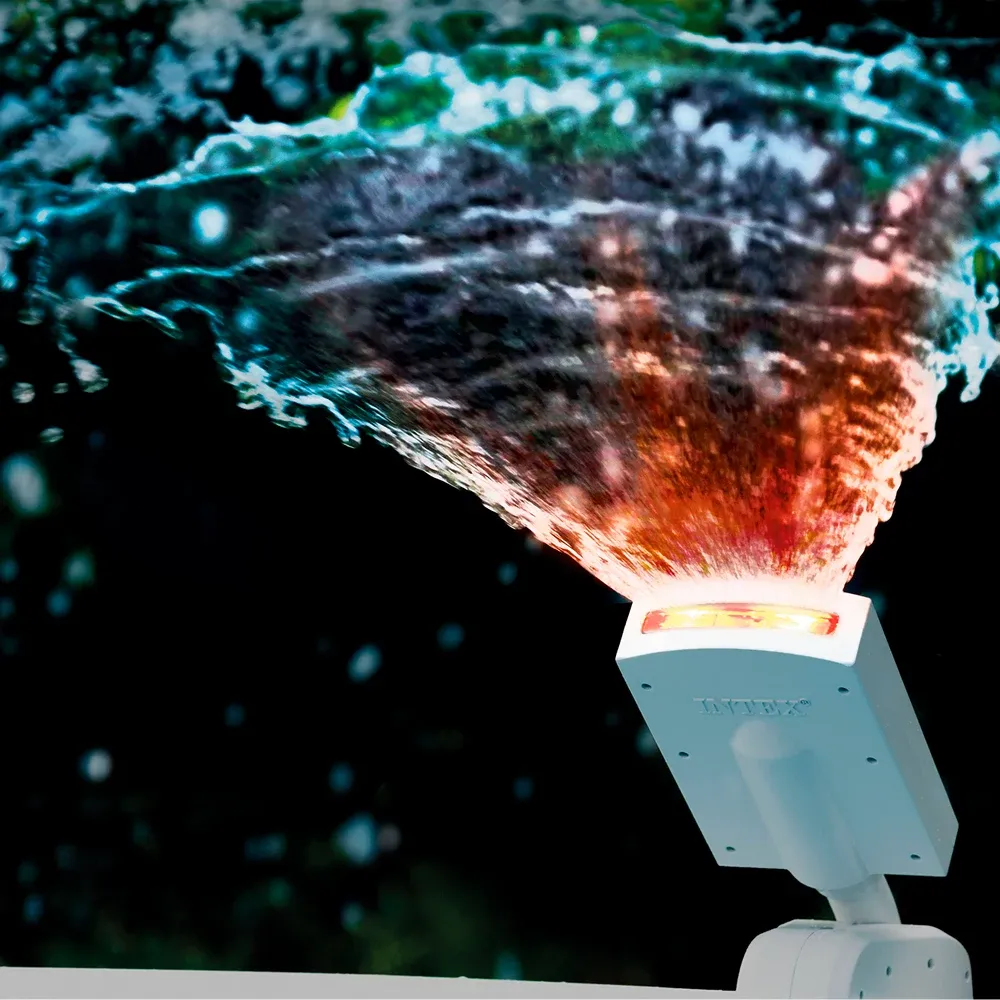 Cascadă iluminată cu LED-uri pentru piscină cu cadru metalic, Intex (28089)