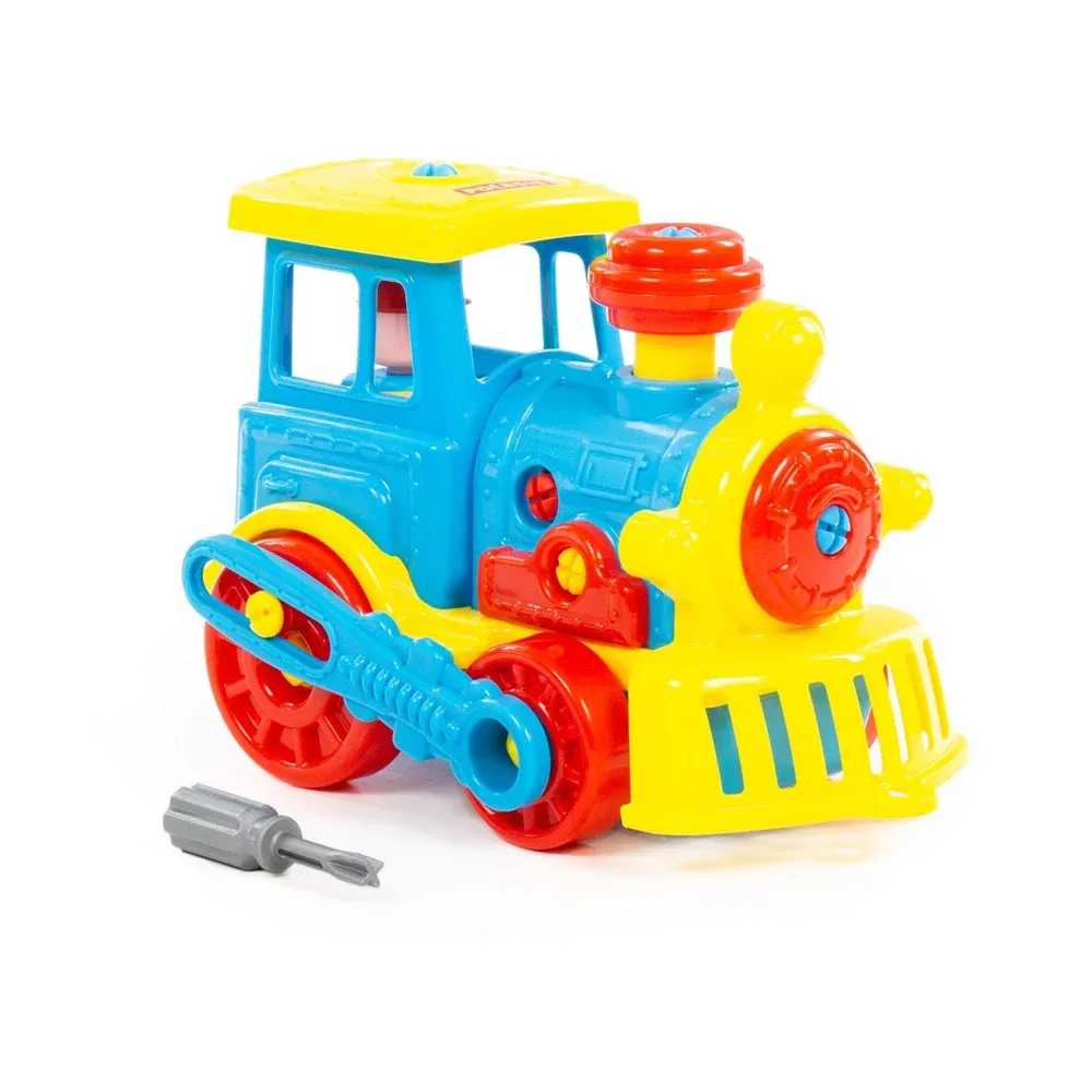 Constructor trenuleț, 48 piese, Polesie