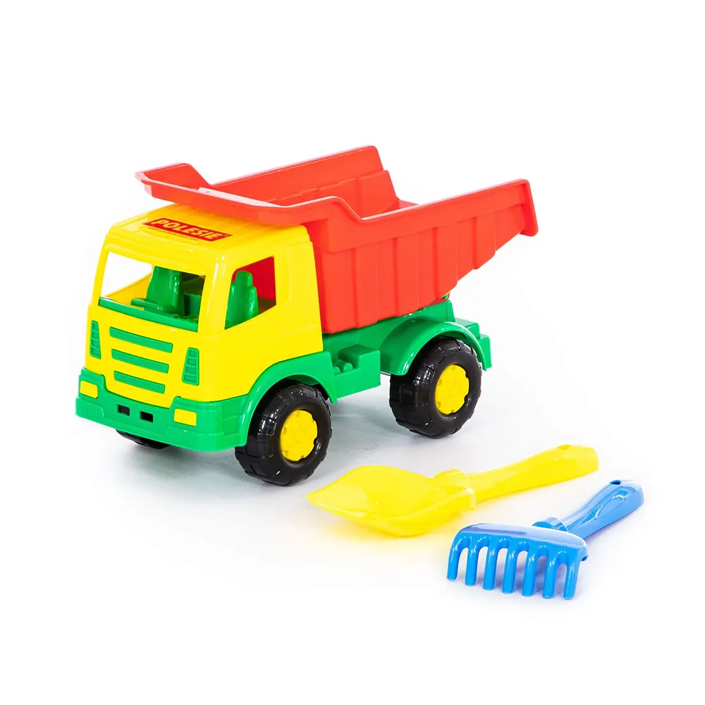 Set camion basculant cu lopățică și greblă, Polesie (9066)