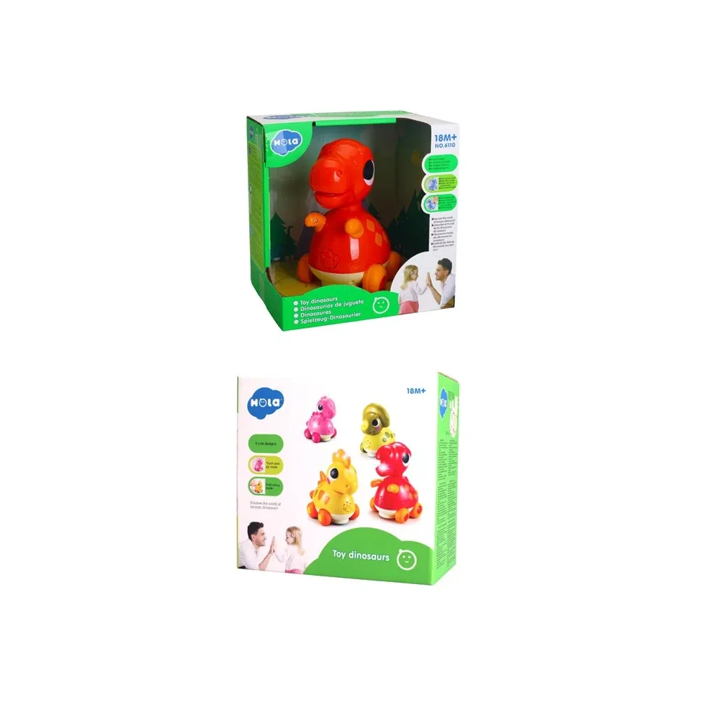 Игрушка динозавр со светом и звуком - 6 моделей, Hola 6110 (6110)