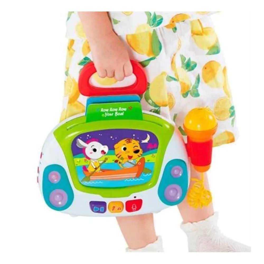 Музыкальная игрушка-караоке с микрофоном и подсветкой, Hola 3138 (90331)