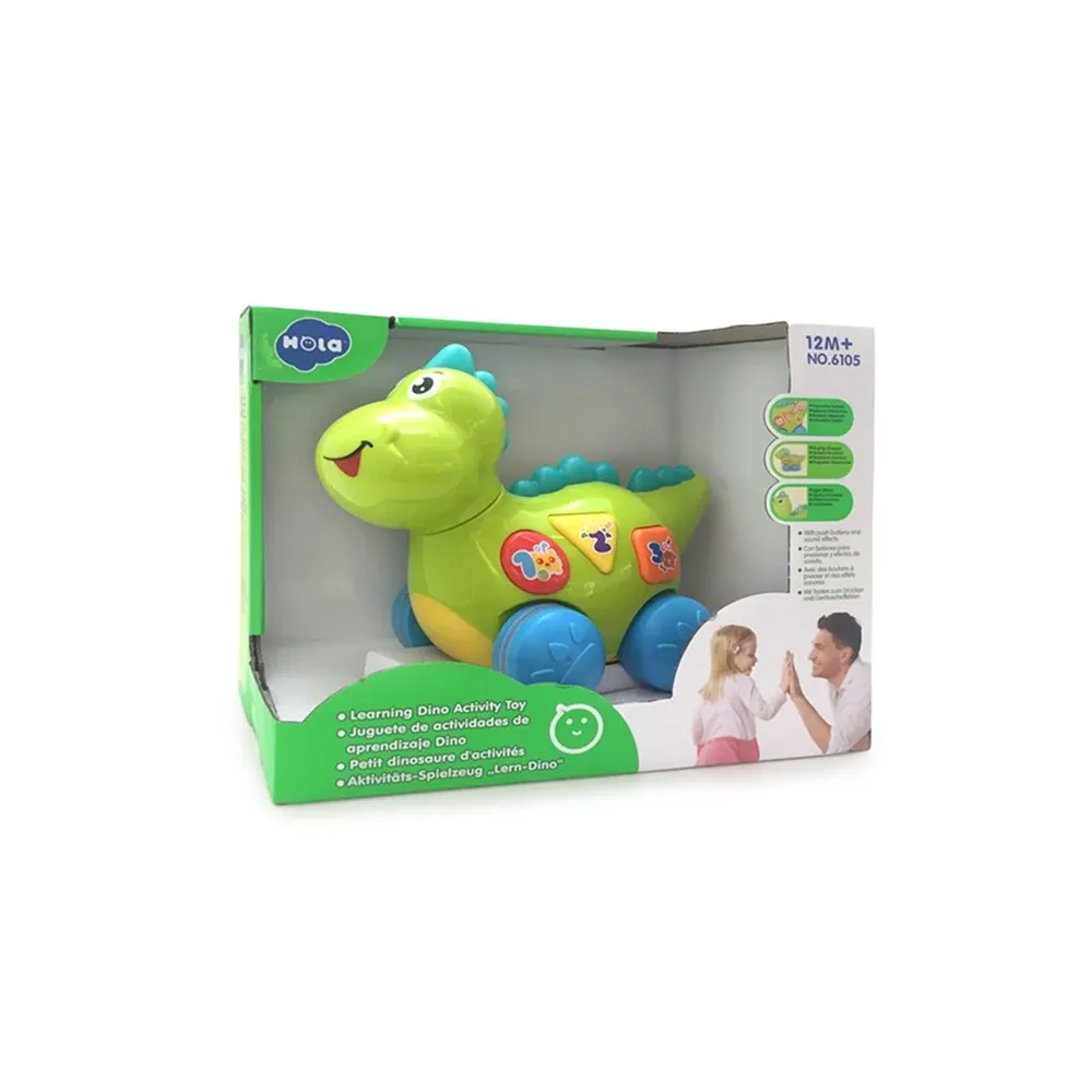 Интерактивная игрушка Динозавр с музыкой и подсветкой, Hola 6105 (76885)