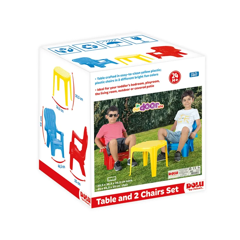 Set masă și scaune pentru copii, Dolu (3007)