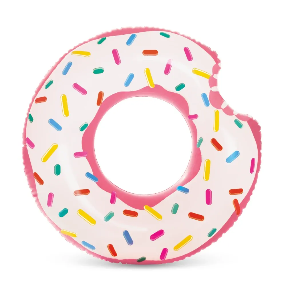 Надувной бассейн Donut Rainbow, 107 см, макс. 80 кг, 9+ лет, Интекс (56265)